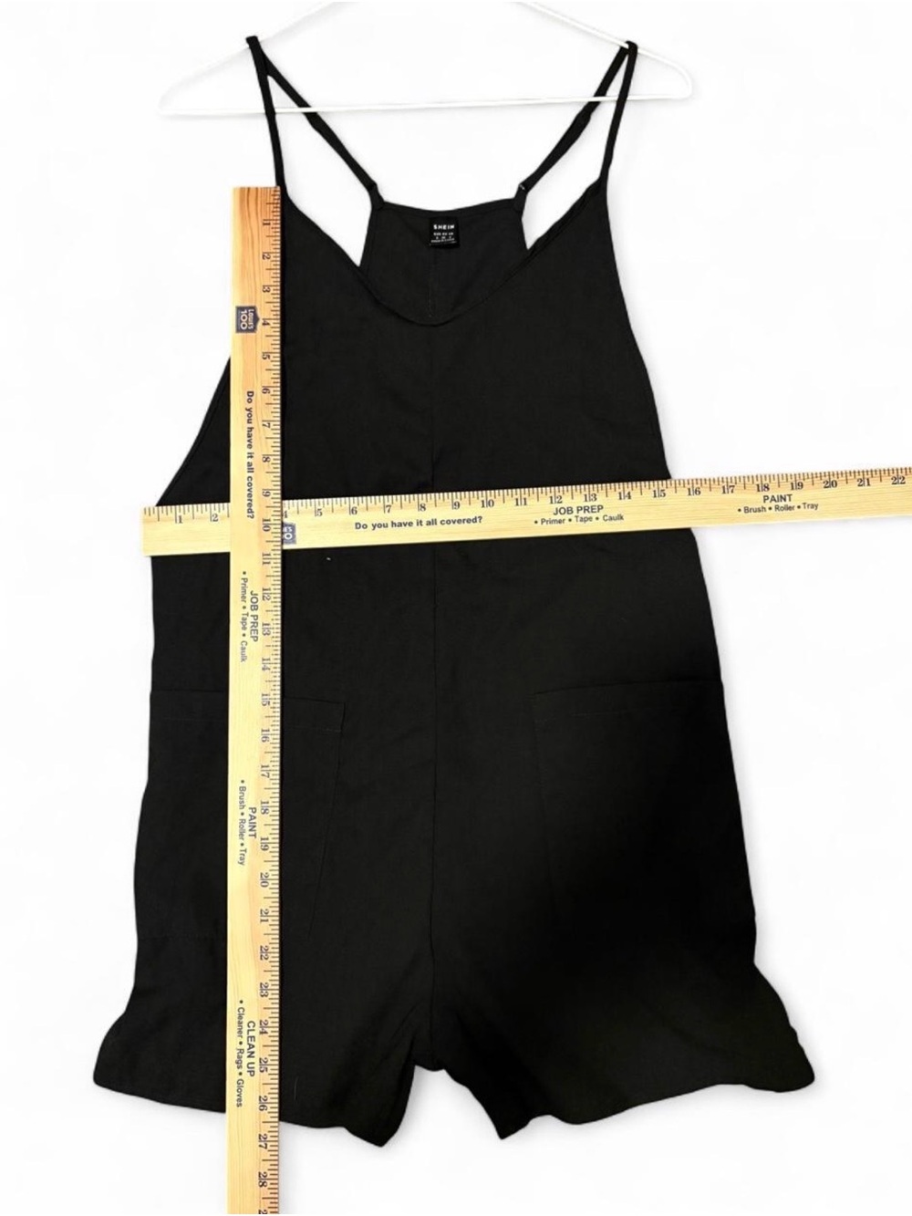 SHEIN Black Sleeveless V-Neck Romper with Pockets - Picture 5 of 6